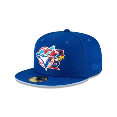 Toronto Blue Jays Gorra | New Era MLB Double Logo 59fifty Fitted Cap Mexico - Azules
